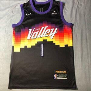 Nike Devin Booker Phoenix Suns The Valley City Edition Swingman Jersey Men Sz 44